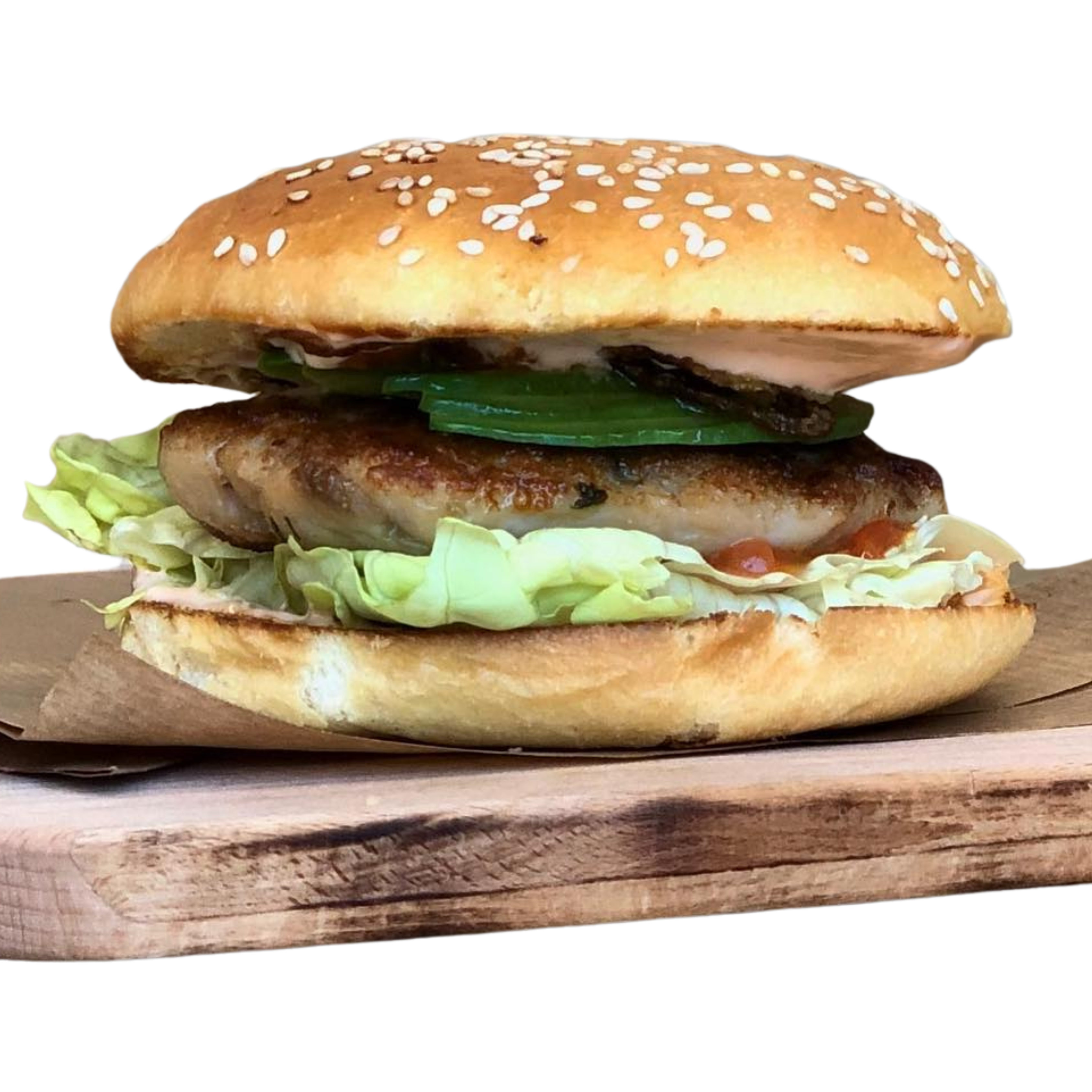 Forellen-Burger tiefgefroren, einzeln vakuumiert