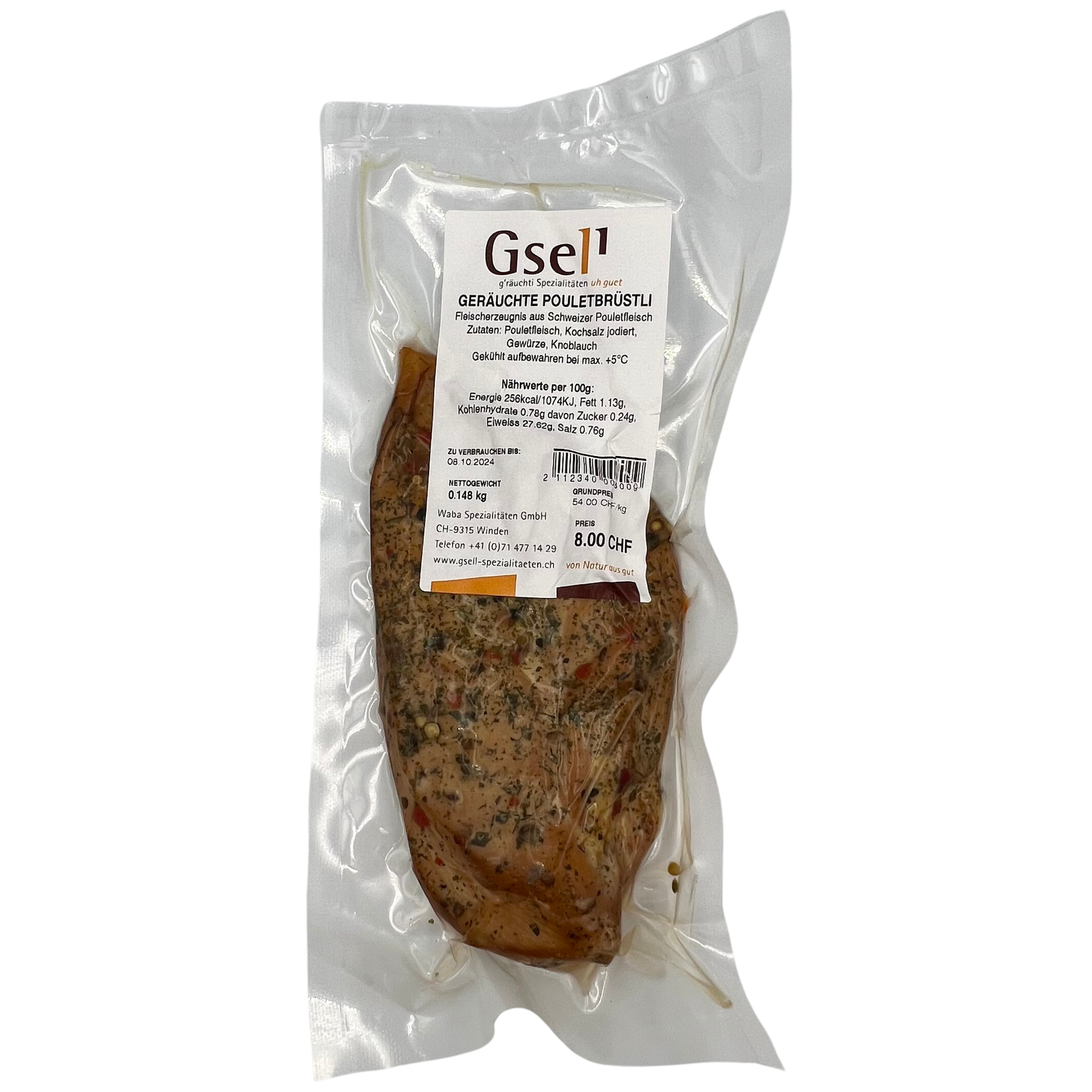 Geräuchertes Pouletbrüstli von Gsell