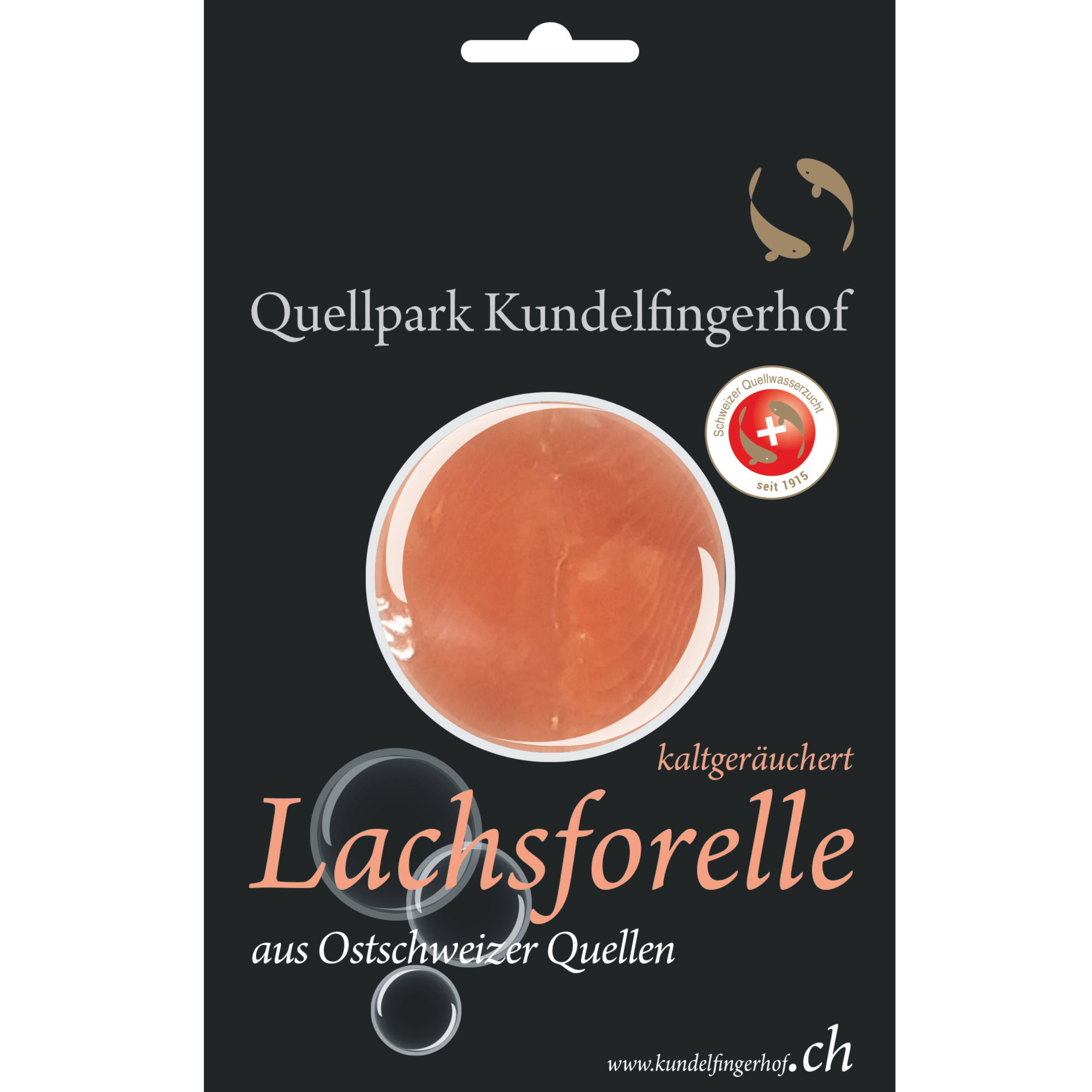 Lachsforelle, kaltgeräuchert, fein geschnitten